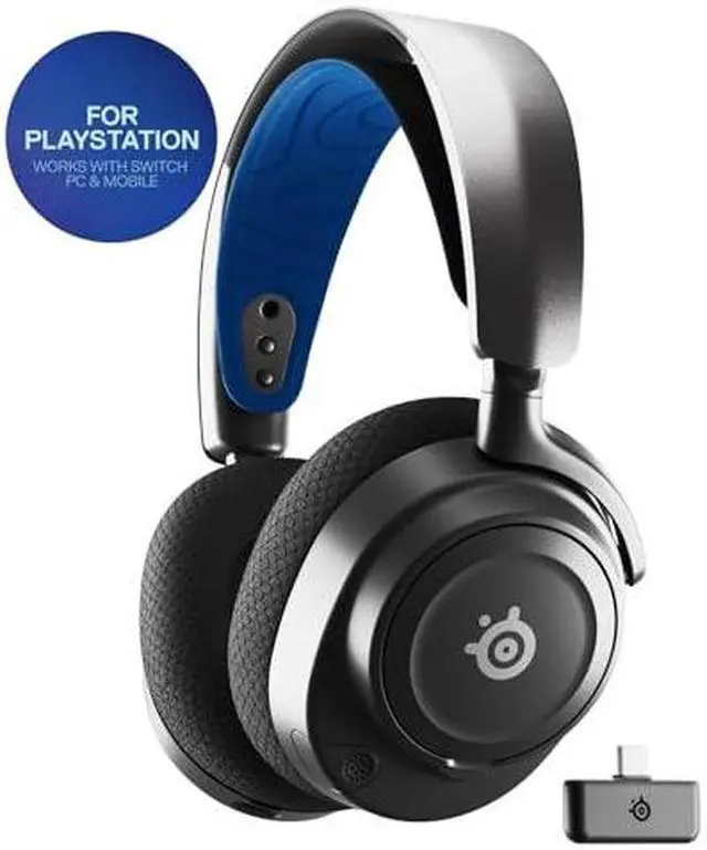 Alt view image 19 of 20 - SteelSeries Arctis Nova 7P Multi-Platform Premium Wireless Gaming Headset - Black