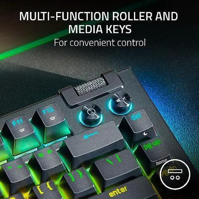 Alt view image 6 of 8 - Razer BlackWidow V4 75% - Hot-swappable Mechanical Gaming Keyboard