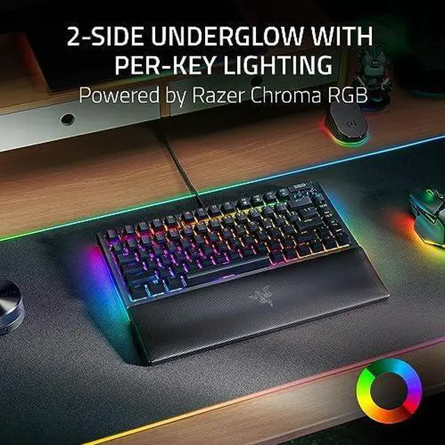 Alt view image 7 of 8 - Razer BlackWidow V4 75% - Hot-swappable Mechanical Gaming Keyboard