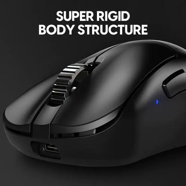 Alt view image 2 of 7 - Pulsar Gaming Gears Xlite V3 Wireles eS Competitive Gaming Mouse, Lightweight 2.3oz (65g), Optical Switch, 4K Dongle Included; Super high Polling rate 26k DPI, PAW3395 Sensor OLED display, Black