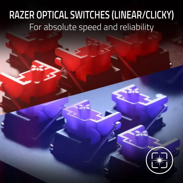 Alt view image 7 of 7 - Razer Huntsman V2 TKL Tenkeyless Gaming Keyboard: Fast Linear Optical Switches Gen2 & 8000Hz Polling Rate - Detachable Type-C Cable - PBT Keycaps - Ergonomic Wrist Rest - Quartz Pink