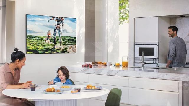Alt view image 4 of 13 - samsung slim fit tv wall mount, compatible w/ 43- 85 q series, crystal uhd series televisions, easy installation, blends w/ any interior, minimalist look, wmn-b50eb/za, 2022, black