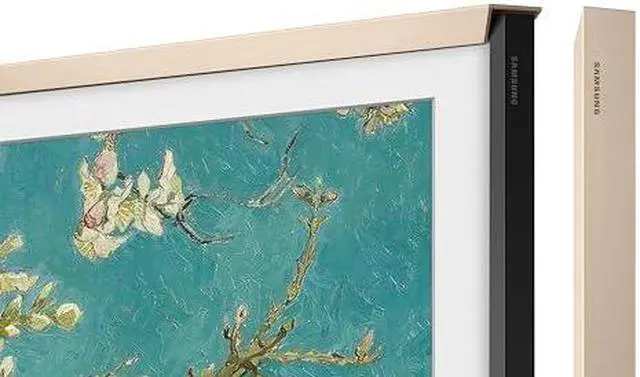 Alt view image 4 of 10 - Samsung Magnetic Metal Bezel for 50" LS03B/LS03A The Frame TV (Sand Gold) VG-SCFC50SGMZA