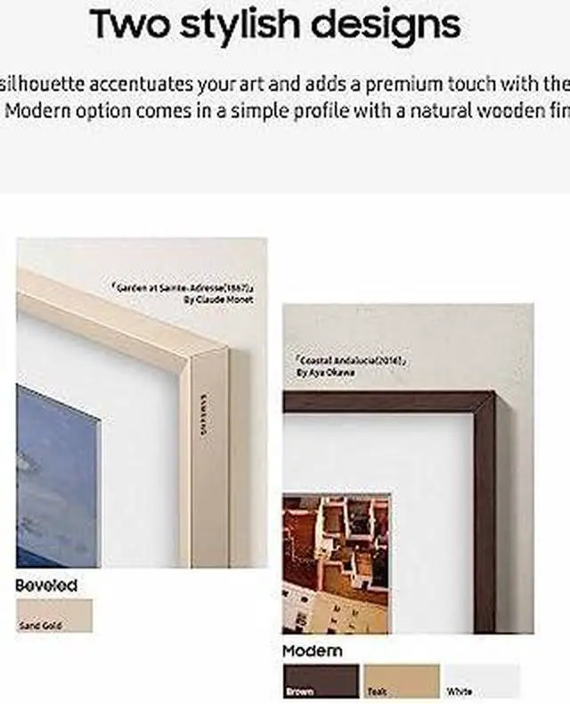 Alt view image 10 of 10 - Samsung Magnetic Metal Bezel for 50" LS03B/LS03A The Frame TV (Sand Gold) VG-SCFC50SGMZA