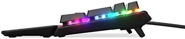 Alt view image 13 of 17 - steelseries apex 7 mechanical gaming keyboard - oled smart display - usb passthrough and media controls - linear and quiet - rgb backlit (red switch)