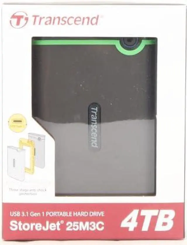 Alt view image 16 of 17 - 4TB Transcend USB3.1 Type-C StoreJet 25M3C 2.5-inch External Hard Drive Shock-Resistant