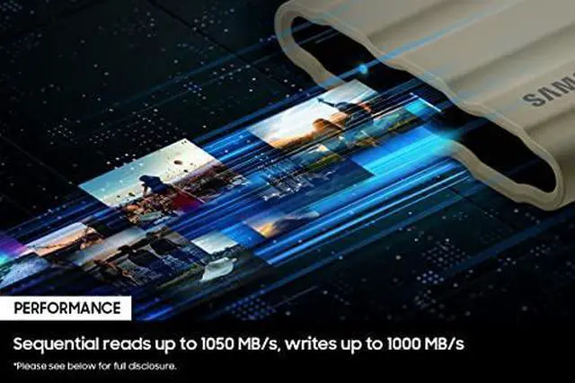 Alt view image 19 of 20 - Samsung - T7 Shield 1TB External USB 3.2 Gen 2 Rugged SSD IP65 Water Resistan...