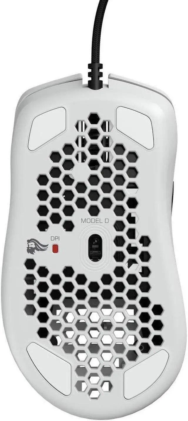 Alt view image 18 of 20 - Glorious Model D Matte White Wired Gaming Mouse