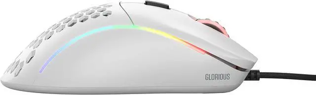 Alt view image 20 of 20 - Glorious Model D Matte White Wired Gaming Mouse