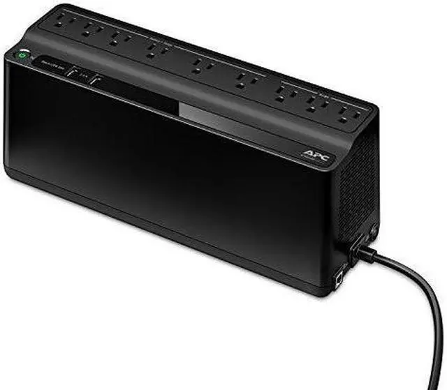 Alt view image 14 of 20 - APC BE850G2 UPS 850VA, 120V, 2 USB charging ports, 9 NEMA outlets(3 surge)- Tower - 8 Hour Recharge - 2 Minute Stand-by - 120 V Input - 120 V AC Output-Stepped Approximated Sine Wave - 6 x NEMA 5-15R