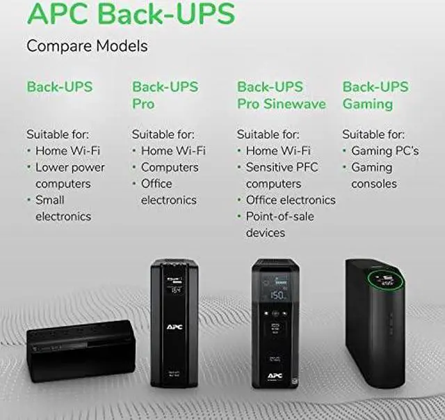 Alt view image 15 of 20 - APC BE850G2 UPS 850VA, 120V, 2 USB charging ports, 9 NEMA outlets(3 surge)- Tower - 8 Hour Recharge - 2 Minute Stand-by - 120 V Input - 120 V AC Output-Stepped Approximated Sine Wave - 6 x NEMA 5-15R