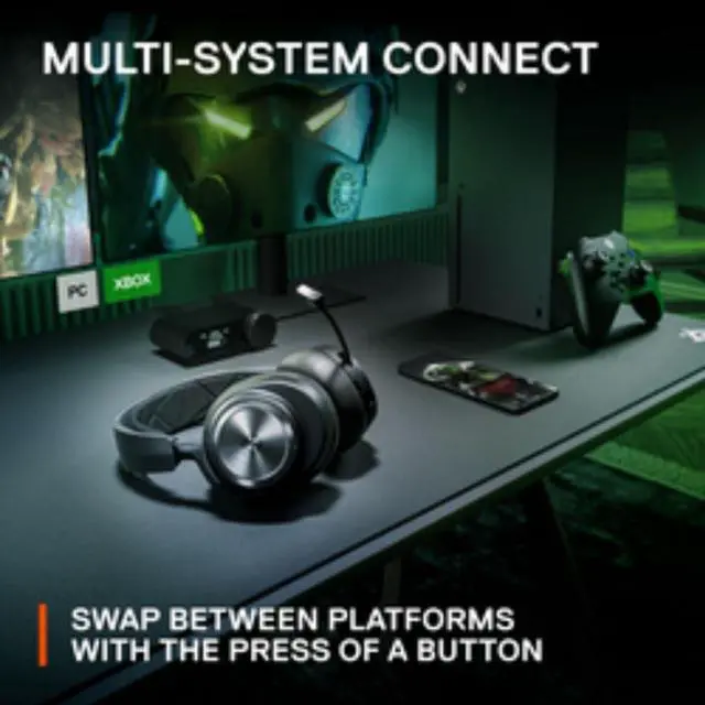 Alt view image 12 of 16 - SteelSeries Arctis Nova Pro Xbox Wired High-Fidelity Gaming Audio with Multi-System Connect - Black
