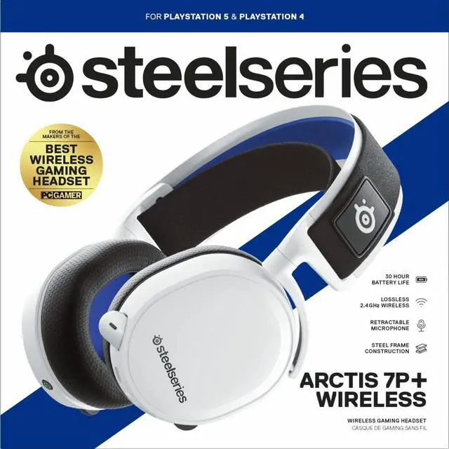 Alt view image 10 of 14 - SteelSeries Arctis 7P+ Wireless USB-C Charging Connector Circumaural Gaming Headset