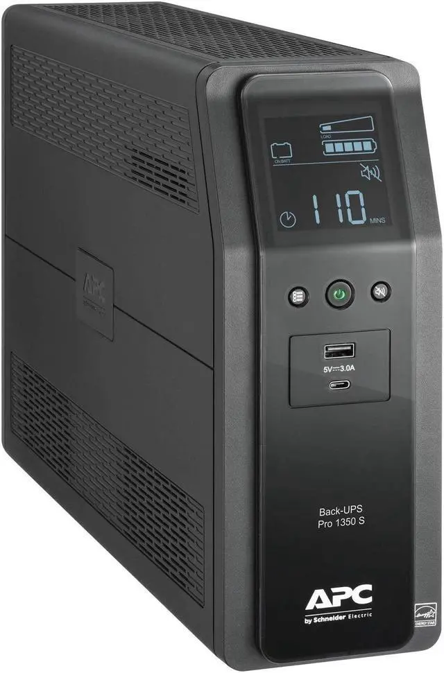 Alt view image 18 of 20 - APC BR1350MS Back-UPS Pro BR 1350VA/810W Sinewave 10 Outlets UPS
