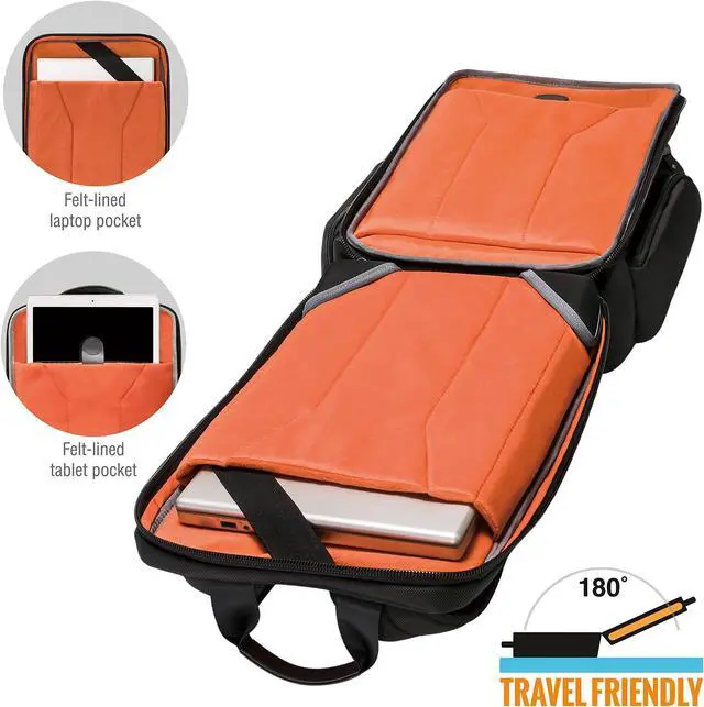 Alt view image 12 of 20 - Everki Onyx Premium Travel Friendly Laptop Backpack 15.6 inch Black Bags and Sleeves