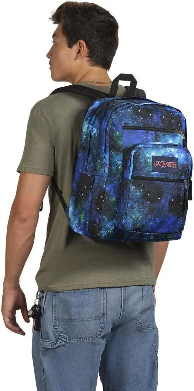 Alt view image 2 of 8 - JanSport Big Student Backpack-Travel, or Work Bookbag with 15-Inch Laptop Compartment, Cyberspace Galaxy, One Size