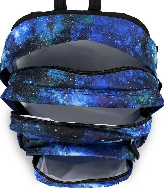 Alt view image 3 of 8 - JanSport Big Student Backpack-Travel, or Work Bookbag with 15-Inch Laptop Compartment, Cyberspace Galaxy, One Size