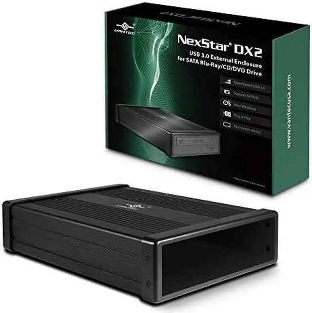 Alt view image 2 of 8 - VANTEC NexStar DX2 USB 3.0 External Enclosure for SATA Blu-Ray/CD/DVD Drive