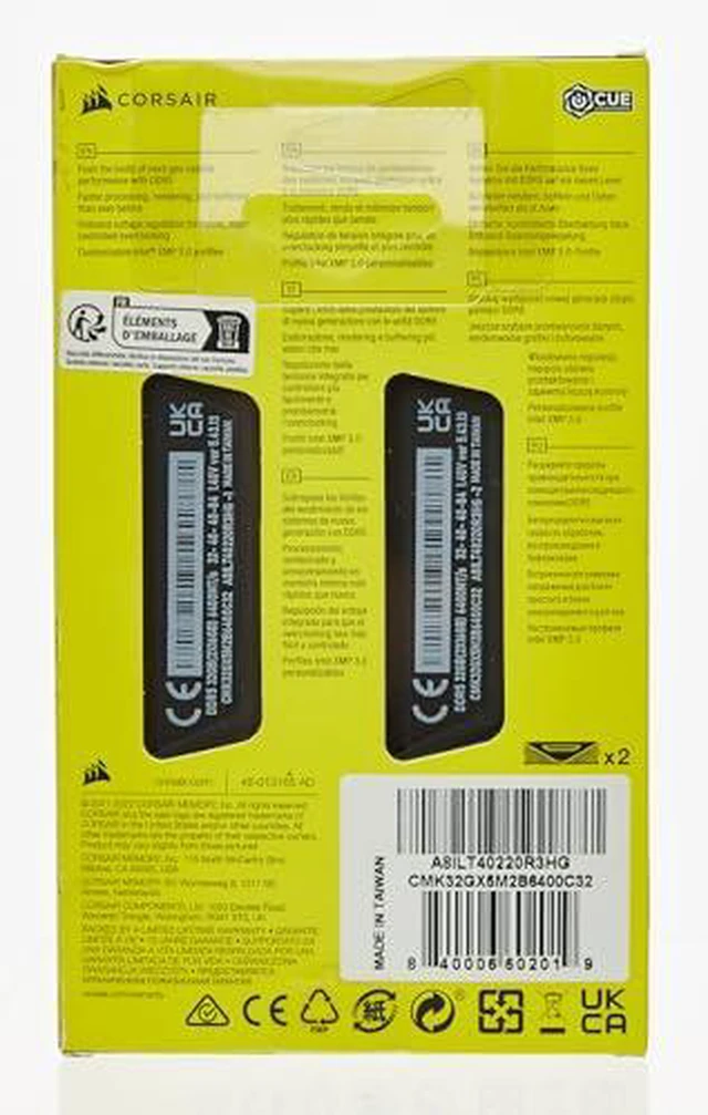 Alt view image 7 of 8 - CORSAIR - VENGEANCE 32GB (2x16GB) 6400MHz DDR5 C32 DIMM Desktop Memory - Black (CMK32GX5M2B6400C32)