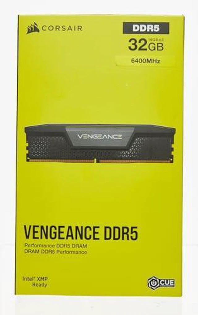 Alt view image 8 of 8 - CORSAIR - VENGEANCE 32GB (2x16GB) 6400MHz DDR5 C32 DIMM Desktop Memory - Black (CMK32GX5M2B6400C32)