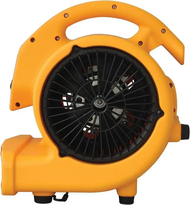 Alt view image 6 of 12 - XPOWER P-130A Mini Mighty Air Mover, Utility Fan, Dryer, Blower with Build-in Power Outlets for Water Damage Restoration, Home and Plumbing Use - 1/5 HP, 825 CFM, 3 Speeds