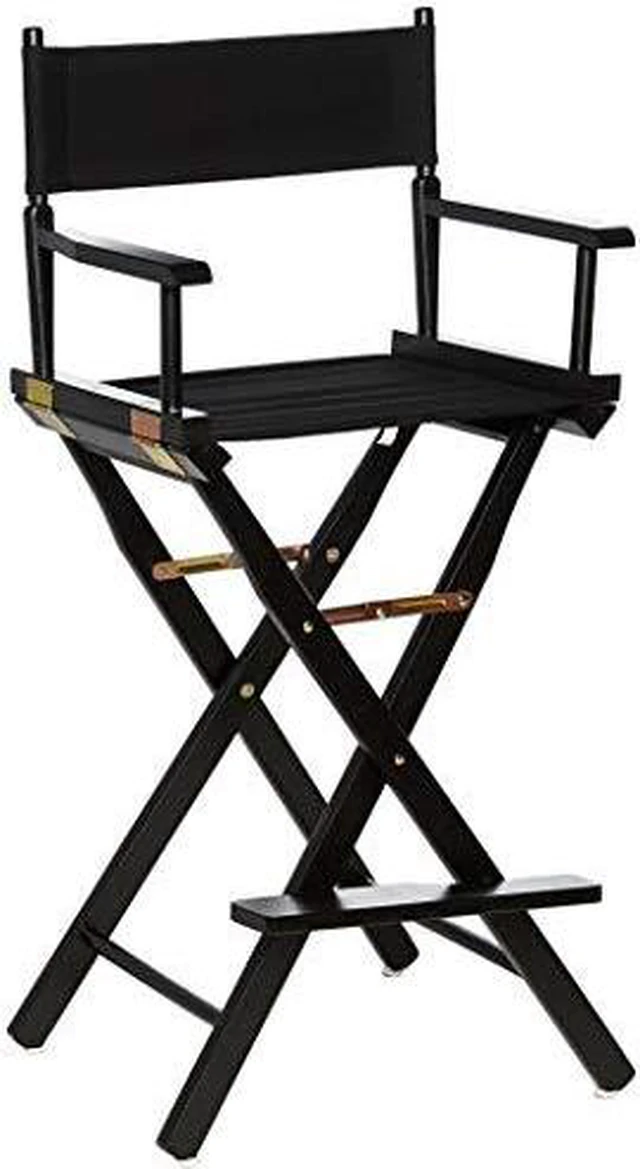 Main image of Casual Home 30-Inch Director Chair Black Frame, Black Canvas