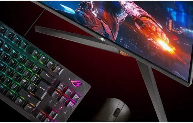 Alt view image 11 of 17 - ASUS ROG Swift 27 1440P Gaming Monitor (PG279QM) - WQHD, Fast IPS, 240Hz, 1ms, G-SYNC, NVIDIA Reflex Latency Analyzer, DisplayHDR400, Eye Care, HDMI, DisplayPort, USB, Height Adjustable,BLACK