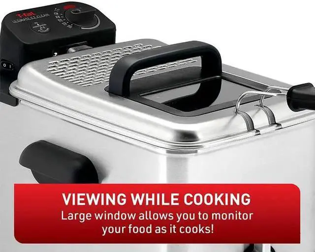 Alt view image 2 of 7 - T-Fal Deep Fryer, Friteuse, Deep Fryer Basket, Automatic Oil Filter, Ultimate EZ Clean, 3.5L, Stainless Steel, Silver, 7211001466