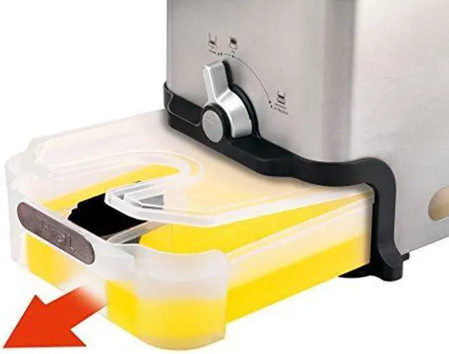 Alt view image 6 of 7 - T-Fal Deep Fryer, Friteuse, Deep Fryer Basket, Automatic Oil Filter, Ultimate EZ Clean, 3.5L, Stainless Steel, Silver, 7211001466