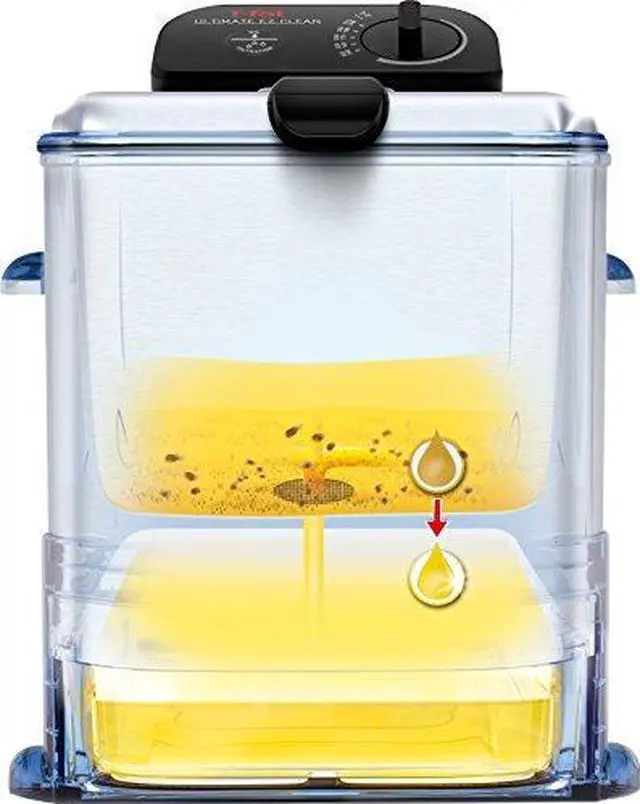 Alt view image 7 of 7 - T-Fal Deep Fryer, Friteuse, Deep Fryer Basket, Automatic Oil Filter, Ultimate EZ Clean, 3.5L, Stainless Steel, Silver, 7211001466