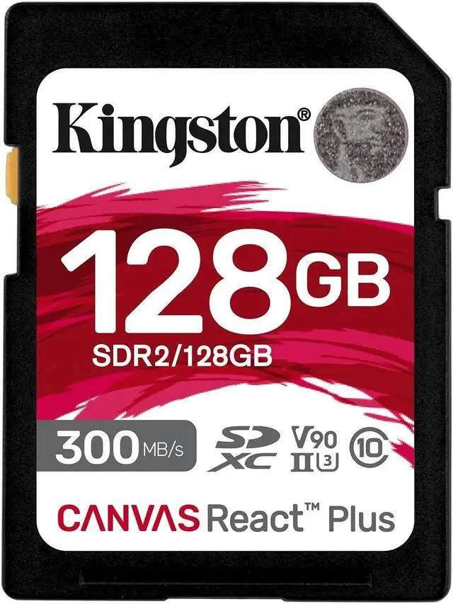 Alt view image 14 of 16 - Kingston Canvas React Plus 128GB Secure Digital Extended Capacity (SDXC) Flash Card Model SDR2/128GB