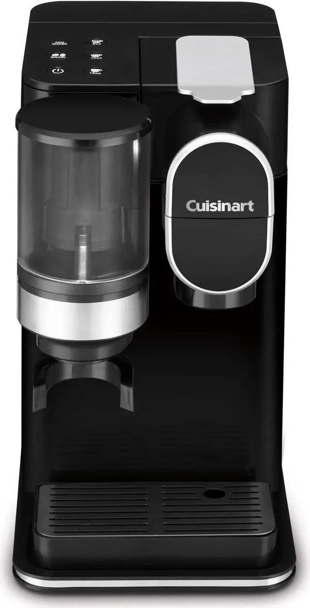 Alt view image 7 of 7 - Cuisinart DGB-2C Conical Burr Grind and Brew Single-Serve Coffee Maker, Auto Grind Whole Beans directly into HomeBarista Reusable Filter Cup , black
