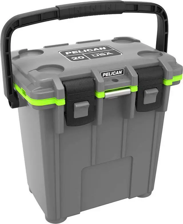 Main image of Pelican Elite 20 Quart Cooler (Dark Grey/Green)