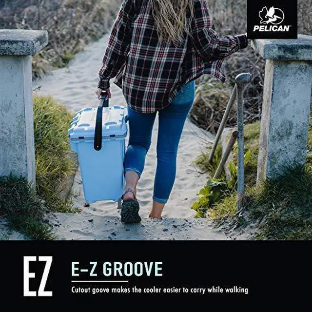 Alt view image 5 of 12 - Pelican Elite 20 Quart Cooler (Dark Grey/Green)