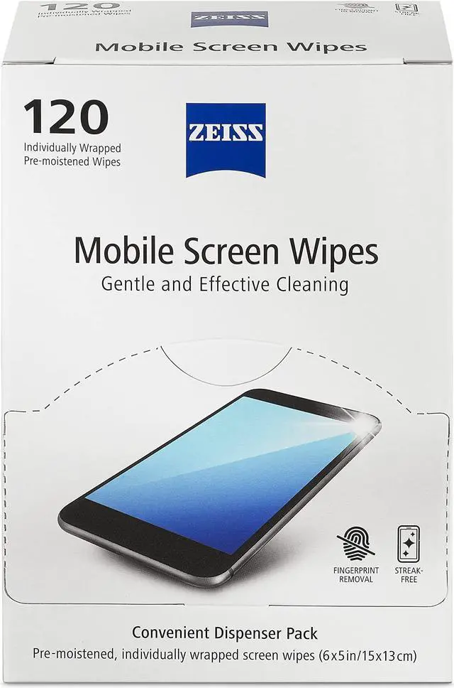 Main image of ZEISS Mobile screen wipes 120ct Box