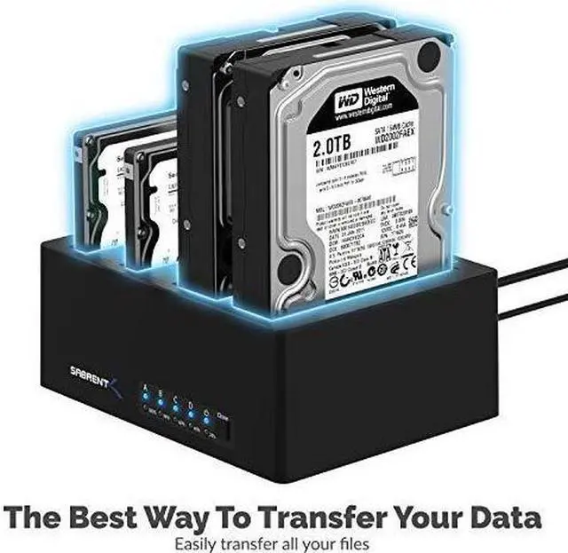 Alt view image 21 of 20 - Sabrent 4-Bay USB 3.0 SATA 2.5in/3.5in SSD/HDD Docking Station (DS-U3B4)
