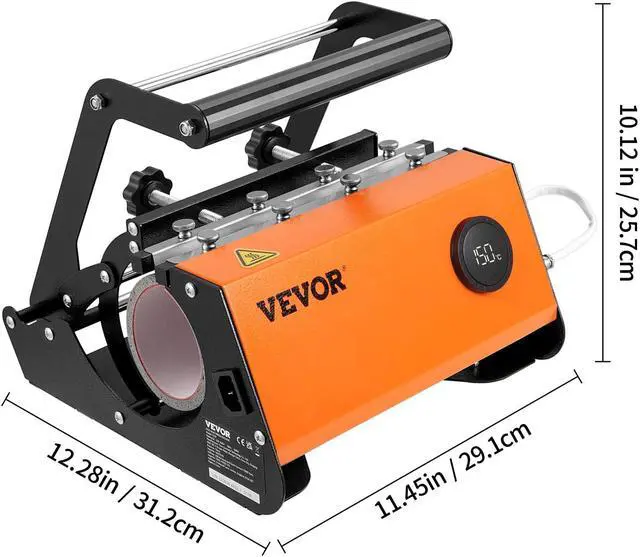Alt view image 4 of 9 - VEVOR Tumbler Heat Press, 30oz Mug Heat Press Machine Sublimation Transfer 11-15oz 16-25oz 30oz Straight Skinny Tumblers, Cup Heat Press with Heat-Resist Gloves & Tape, DIY Ceramic Mugs Cups Glasses
