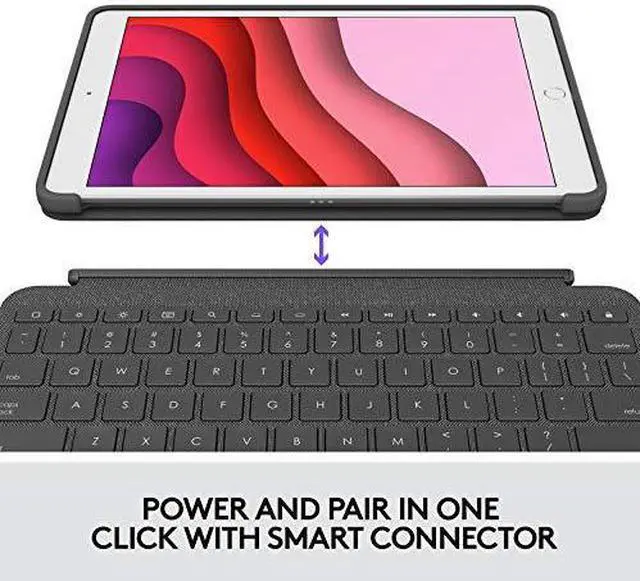 Alt view image 18 of 20 - LOGITECH 920-009608 LOGITECH COMBO TOUCH FOR IPAD, GRAPHITE, 7TH GENERATION