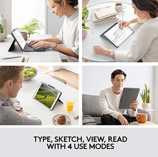 Alt view image 20 of 20 - LOGITECH 920-009608 LOGITECH COMBO TOUCH FOR IPAD, GRAPHITE, 7TH GENERATION