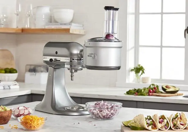 Alt view image 9 of 12 - KitchenAid KSM2FPA Food Processor w Dicing Kit