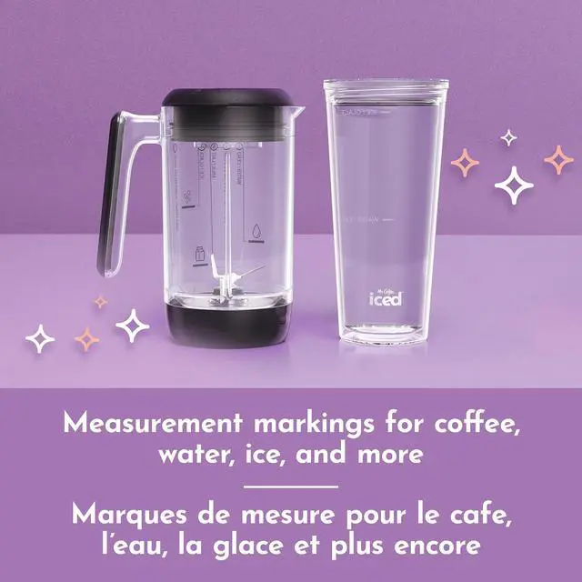 Alt view image 3 of 6 - Mr. Coffee 3-in-1 Single-Serve Frappe, Iced, and Hot Coffee Maker and Blender | Coffee Machine with Reusable Filter, Scoop, Recipe Book and 2 Tumblers | Black
