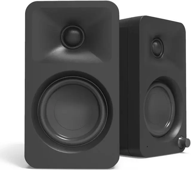 Alt view image 6 of 12 - Kanto ORAMB 100W Powered Reference Bluetooth Desktop Speakers - Black (Pair)