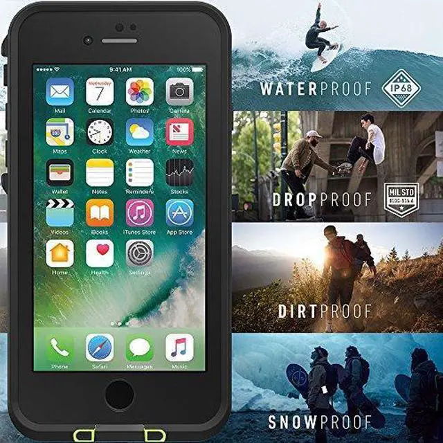 Alt view image 5 of 9 - APPLE IPHONE 8/7 LIFEPROOF FRE CASE-NIGHT LITE (BLACK, LIME, BLACK)