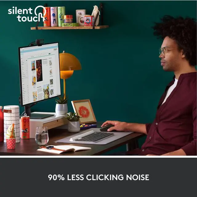 Alt view image 7 of 7 - Logitech Signature M650 L Full Size Wireless Mouse - For Large Sized Hands, 2-Year Battery, Silent clicks, customizable Side Buttons, Bluetooth, for PcMacMulti-Devicechromebook - Black