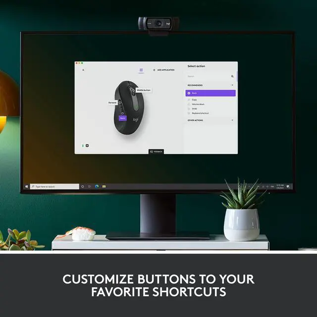 Alt view image 6 of 7 - Logitech Signature M650 L Full Size Wireless Mouse - For Large Sized Hands, 2-Year Battery, Silent clicks, customizable Side Buttons, Bluetooth, for PcMacMulti-Devicechromebook - Black
