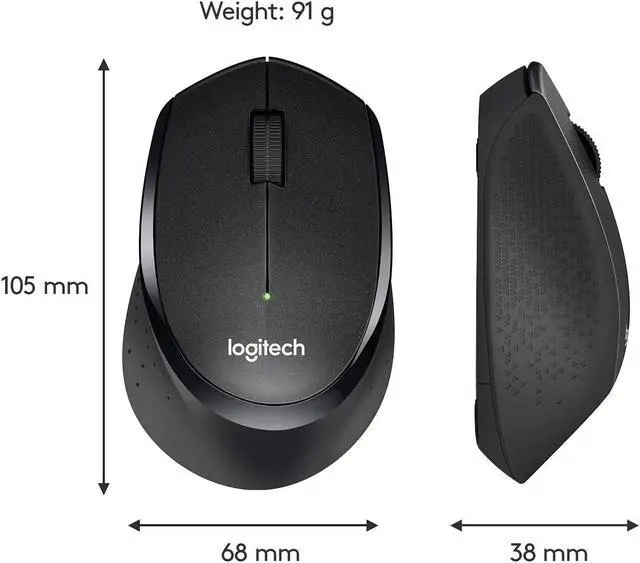 Alt view image 6 of 12 - Logitech M330 Silent Plus Advanced Optical Wireless USB Mouse 2406183