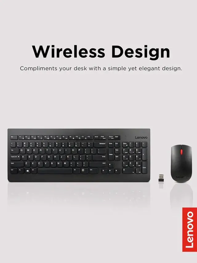 Alt view image 11 of 19 - Lenovo Wireless Keyboard Mouse Combo