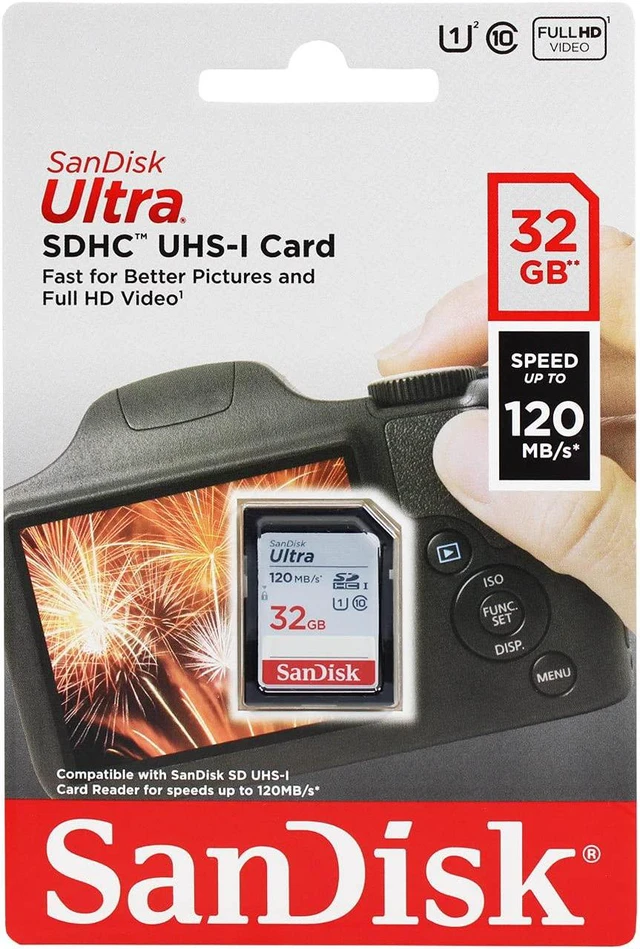 Alt view image 5 of 12 - SanDisk Ultra 32GB SDHC Memory Card, Up to 120 MB/s, Class 10, UHS-I, V10, 3 packs