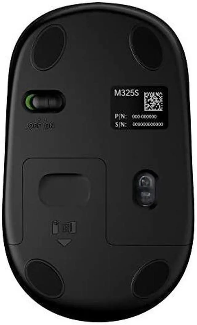 Alt view image 4 of 5 - Logitech M325s Wireless Mouse, 2.4 GHz with USB Receiver, 1000 DPI Optical, Blue