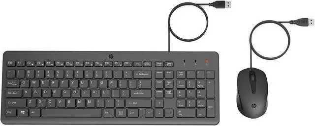 Alt view image 4 of 10 - HP 150 Wired Mouse and Keyboard Combo 240J7AA